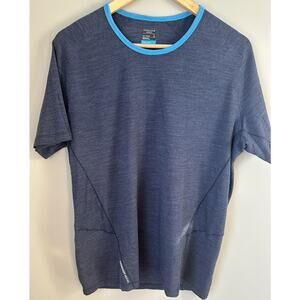 Icebreaker Merino Baselayer Cool-Lite T-Shirt size L in Blue performance Hiking